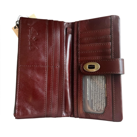 Patricia Nash Leather Annesley Wristlet Wallet. - Picture 2 of 10